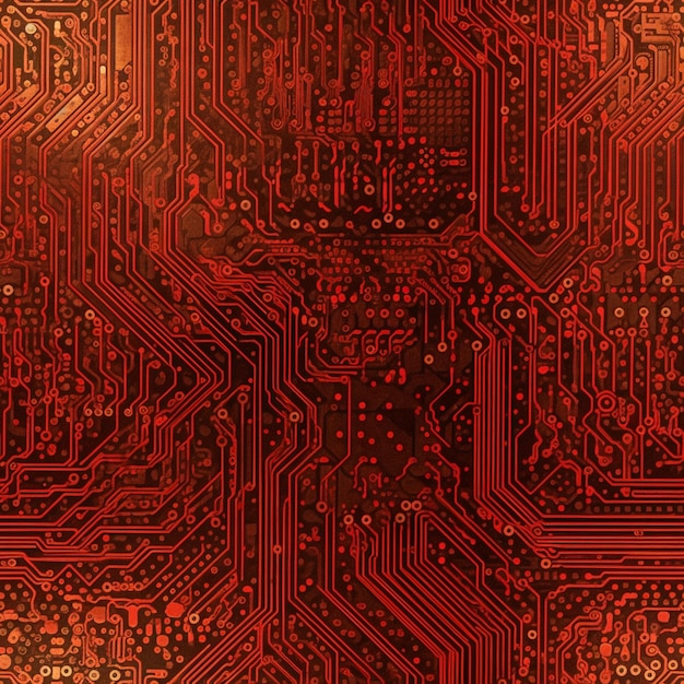 Een rood en zwart computerbord met het woord circuit erop.