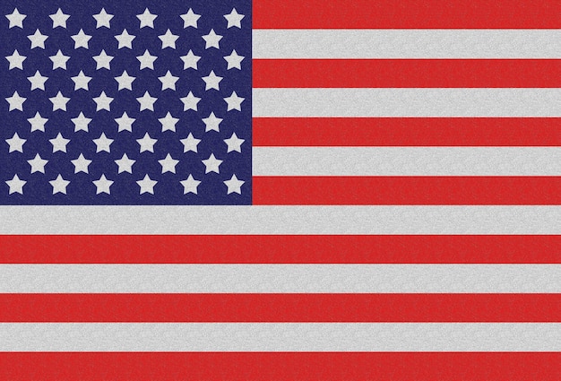 Een rood-wit-blauwe Amerikaanse vlag met het woord usa erop.