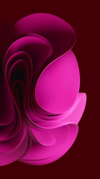 Een roze abstracte achtergrond met een paarse en roze werveling.