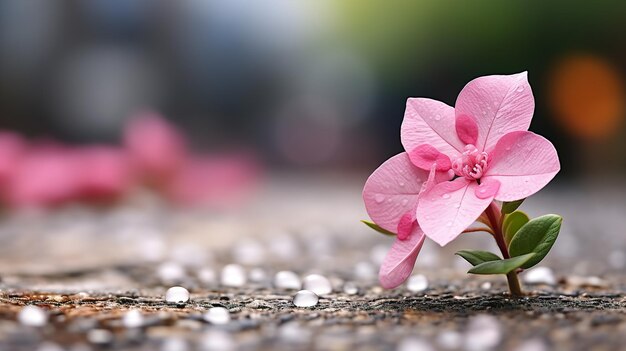 een roze bloem met een roze blom in het midden