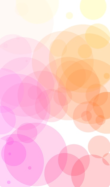 Een roze en oranje achtergrond met cirkels.