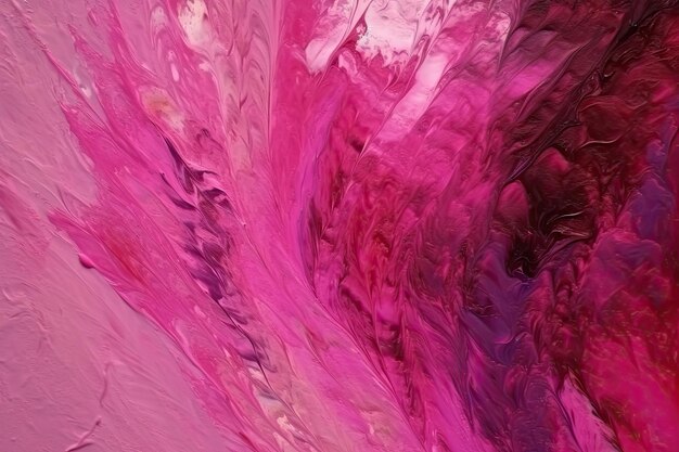 Een roze en paars abstract schilderij met het woord liefde erop.