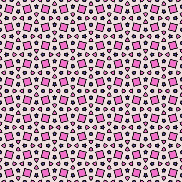 Foto een roze en paarse achtergrond met een patroon van vierkanten en driehoeken.