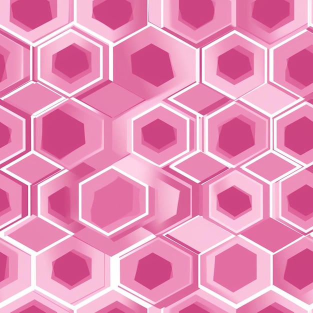 Een roze en wit patroon met een roze achtergrond.
