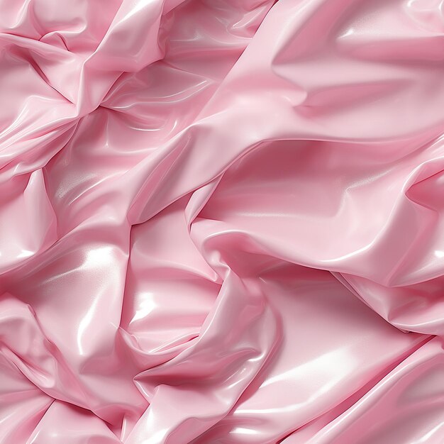 een roze en witte stof met een roze satijnen achtergrond.