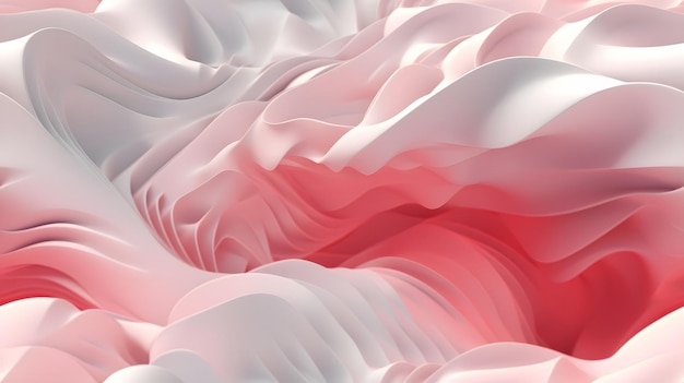 Een roze en witte stof met een roze swirl in het midden.