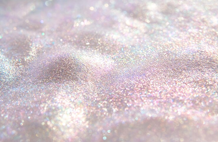 Foto een roze glitter met glitter en glitter erop