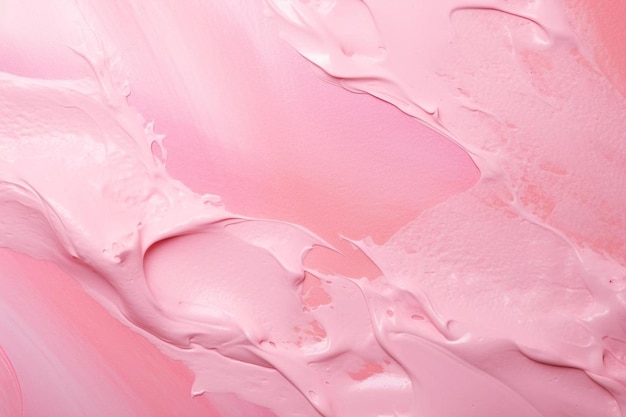 Een roze ijsje met roze en witte glazuur.