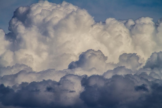 Foto een rustig uitzicht op het wolkenlandschap