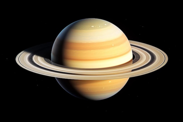 Foto een saturnus planeet met een ring eromheen