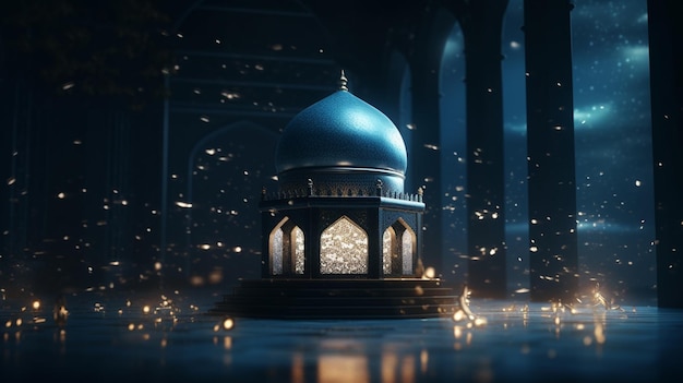 Een scène uit de film de blauwe moskee