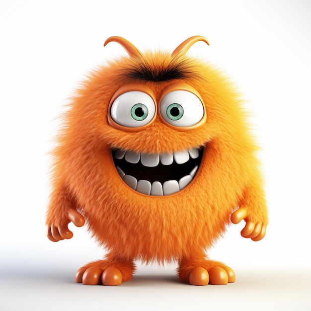 Een schattig grappig monster