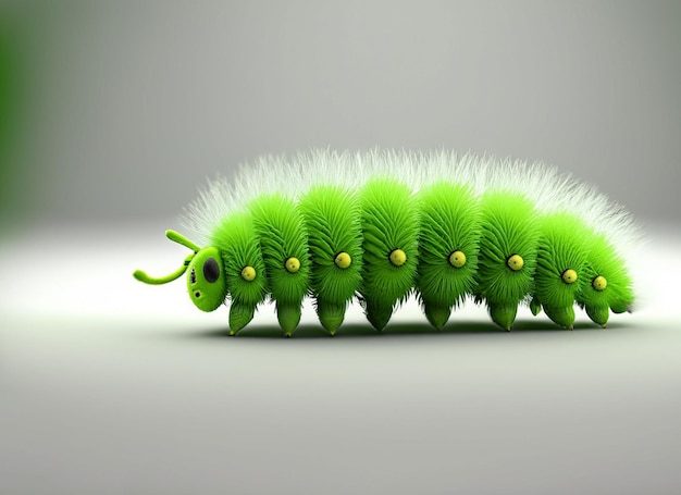 Een Schattige Baby Caterpillar 3D