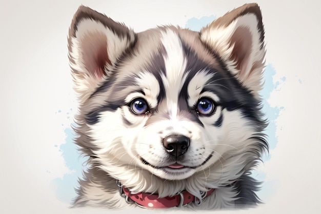 Een schattige husky-puppy