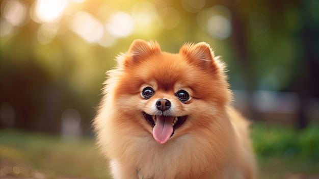 een schattige Pomeranië-hond