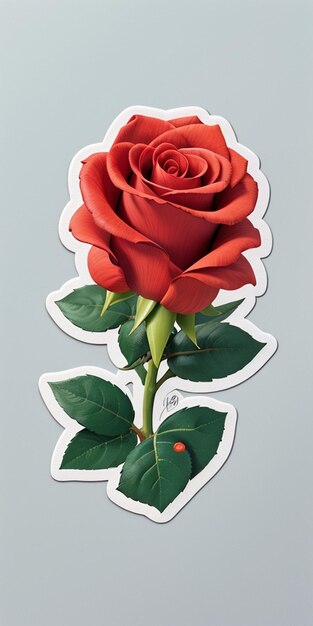 Foto een schattige roos ai genareted
