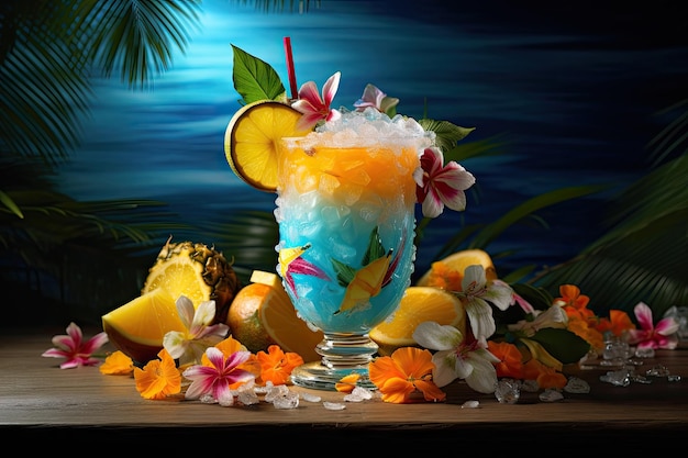 Een scheutje Bliss Tropical Oasis-cocktail
