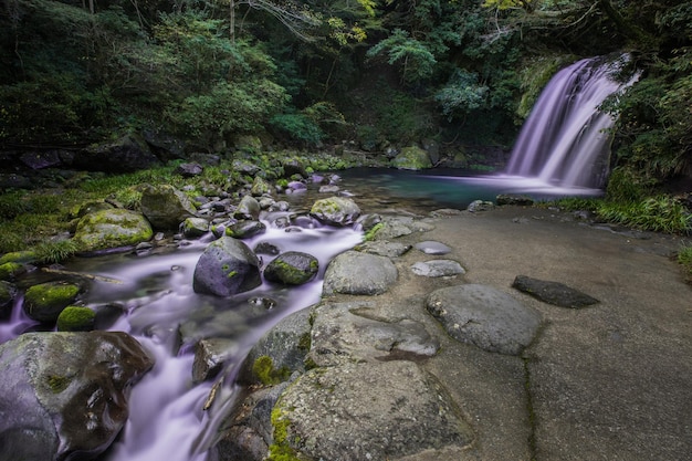 Een schilderachtig uitzicht op de waterval