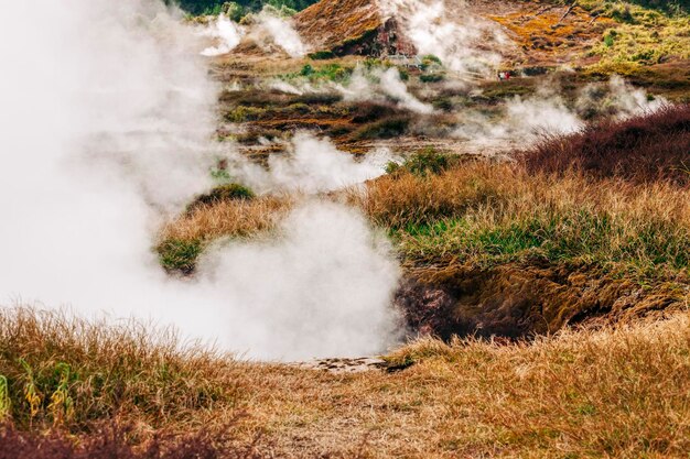 Foto een schilderachtig uitzicht op de waterval