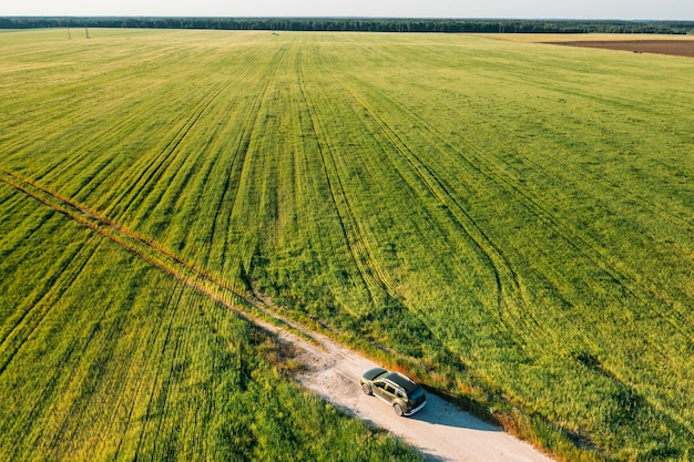 Een schilderachtig uitzicht op een landbouwveld