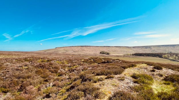 Een schilderachtig uitzicht op het landschap tegen de lucht