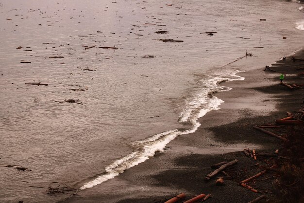 Foto een schilderachtig uitzicht op het strand