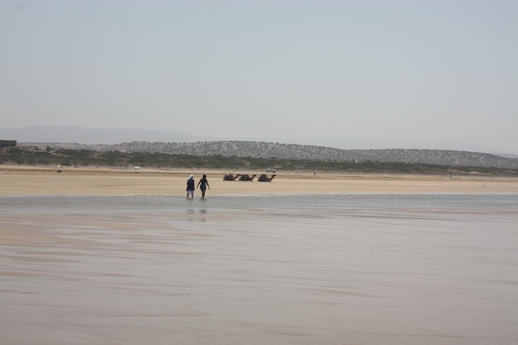 Foto een schilderachtig uitzicht op het strand