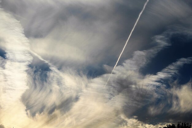 Een schilderachtig uitzicht op het wolkenlandschap