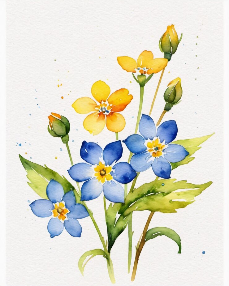 Foto een schilderij van bloemen met de woorden " lente " erop