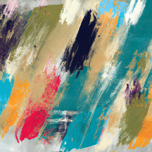 Een schilderij van een kleurrijke achtergrond met het woord "erop"
