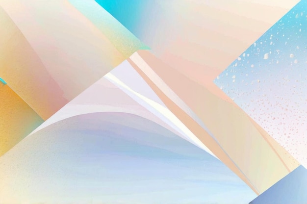 een schilderij van een strand scène met een witte en roze kleur