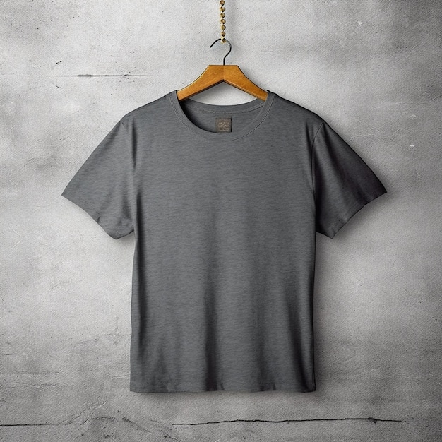 Een shirt dat aan een hanger hangt met het woord "erop"