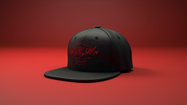 Een snapback hoed met een slogan erop