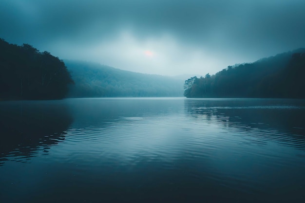 Een somber landschap