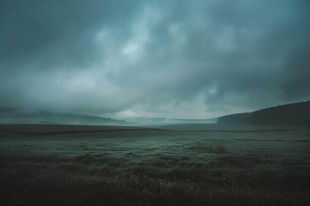 Een somber landschap