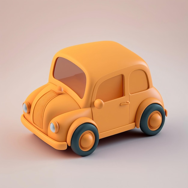 Een speelgoedwagen met een voorruit.