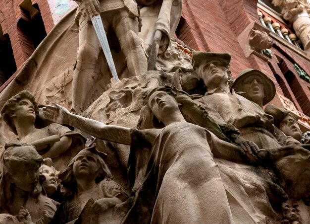 Foto een standbeeld van de vrijheid van de verenigde staten