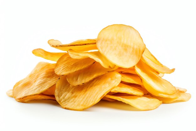 een stapel aardappelchips