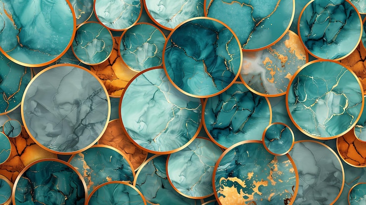 Foto een stapel blauwe en witte vaten met de woorden blauwe citaten aan de zijkant