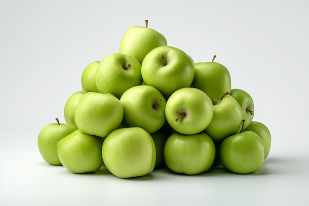 een stapel groene appel