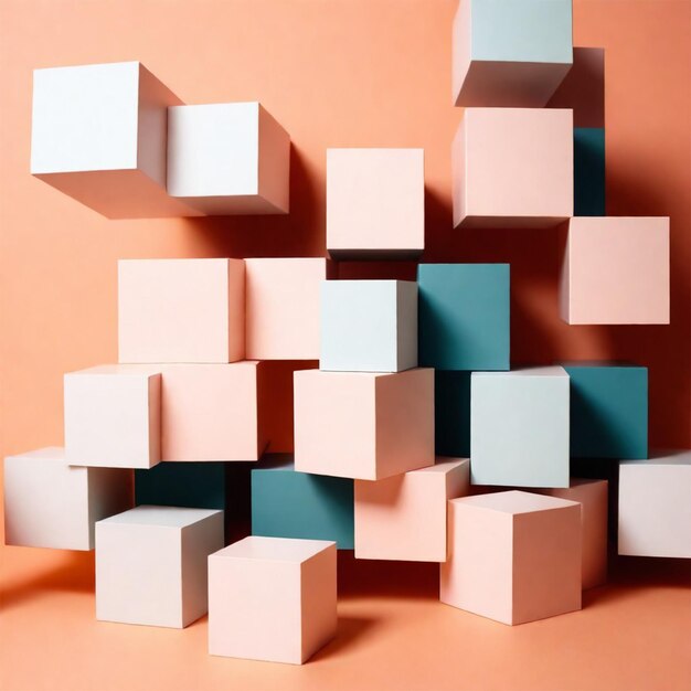 een stapel kubussen met een die zegt quot cube quot