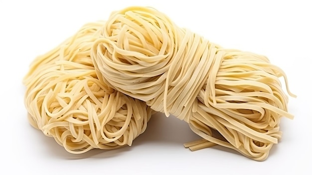 Een stapel spaghetti met het woord spaghetti erop