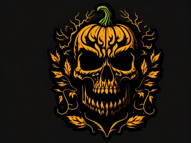 Een sticker van Halloween voor een t-shirt