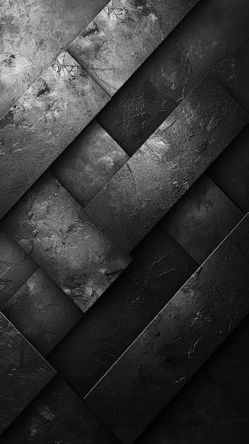 Een stijlvol zwart abstract behang monochroom ontwerp
