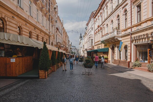 Een straat in de stad Kiev