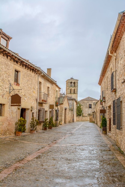 Een straat in Pedraza, een middeleeuws stadje in Segovia
