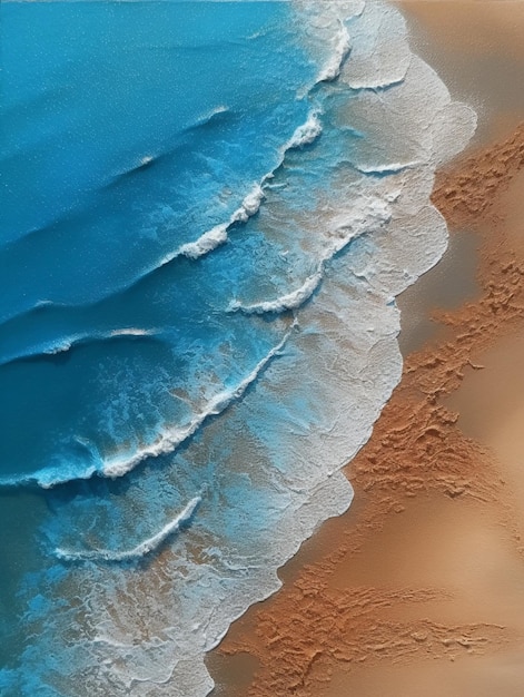 Een strand met blauw water en wit zand.