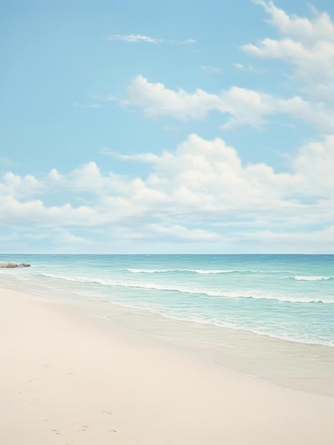 een strand met zand en water