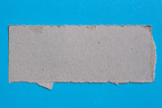 Een stuk bruin papier met een blanco label waarop 'papier' staat.