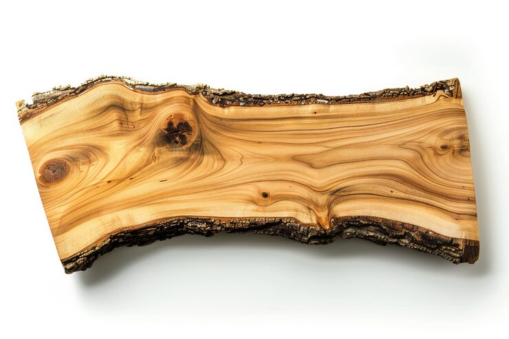 Foto een stuk hout met een gat erin